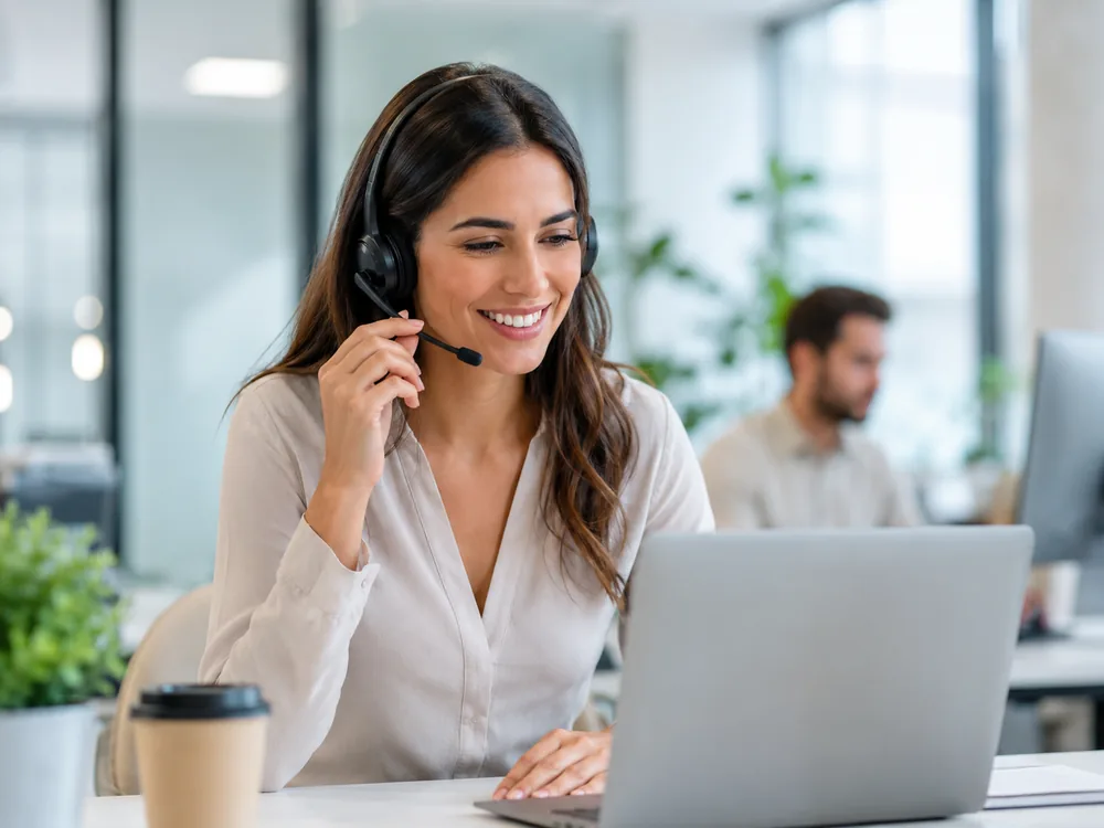 HomePro customer support professional assisting customers